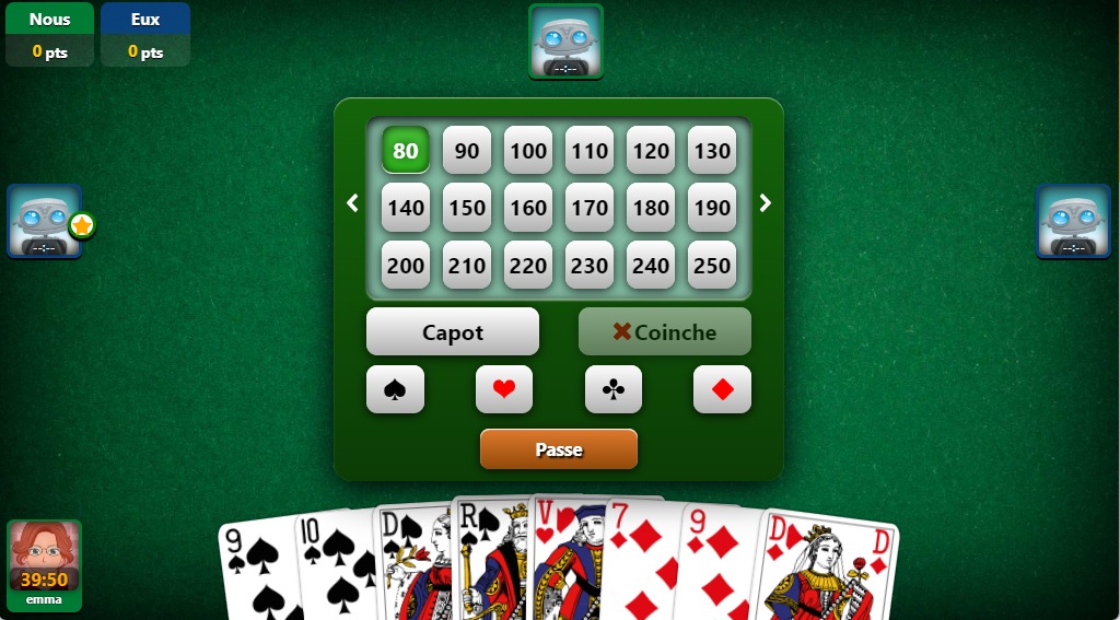 jeu de coinche jeu de coinche
